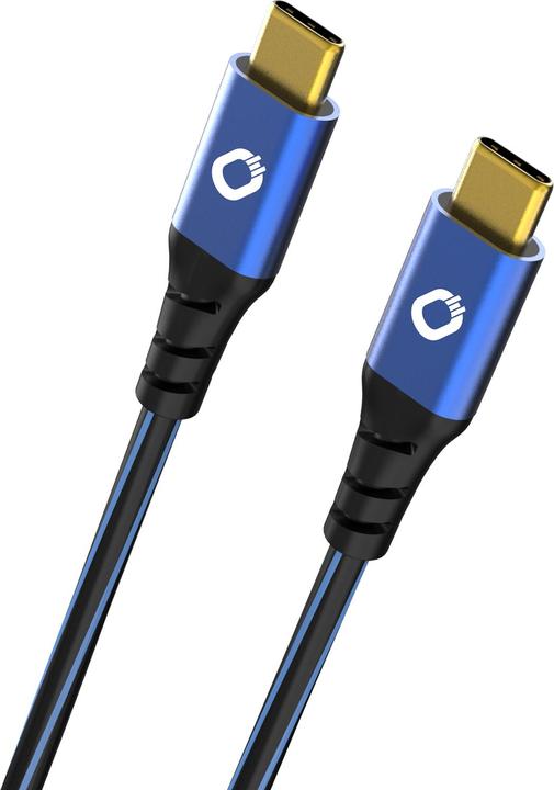 Actual product image Oehlbach USB 3.2 Gen 1 (USB 3.0) connection cable (1x C™ plug 1x plug) 3.00 m gold-plated plug contacts (3 m, USB 4.0, 10 W)