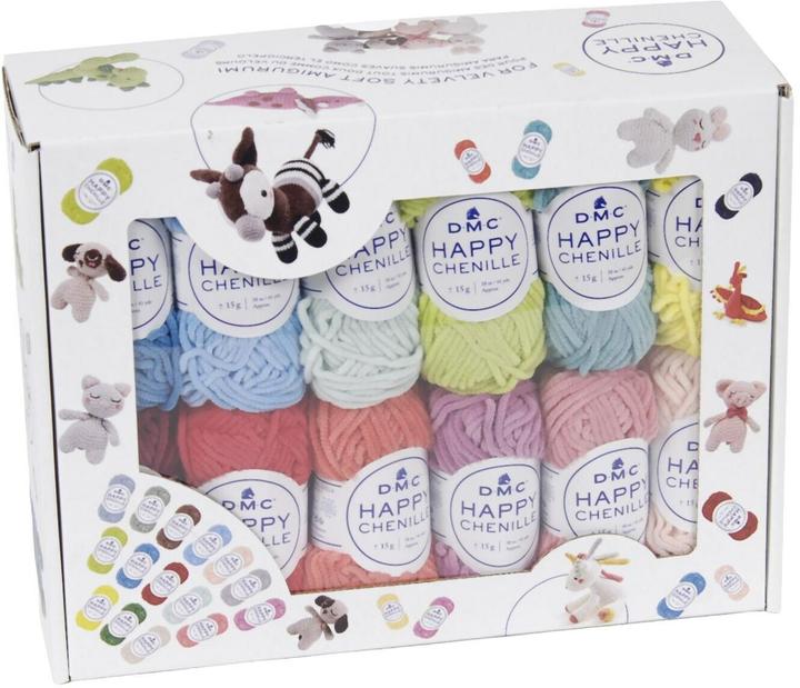DMC Cable Wolle Happy Chenille Set 25 Stück je 38 m (38 m)
