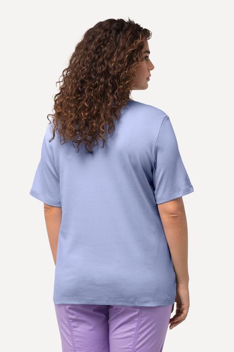 Produktbild Ulla Popken Shirt, doppellagige Vorderseite, Slim, Rundhals, Halbarm (56)