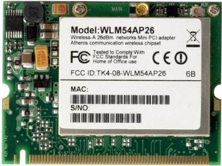 Actual product image Compex WLM54AP2 - WLM54AP26 400mW WLAN card 802.11a Super-A (PCI)