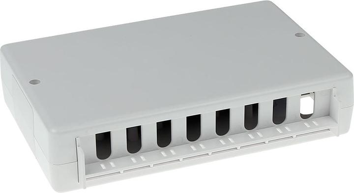 Produktbild ACT Surface mounted box unshielded 8 ports CAT6. Type: CAT6 Mountbox c6 8 prt unshielded