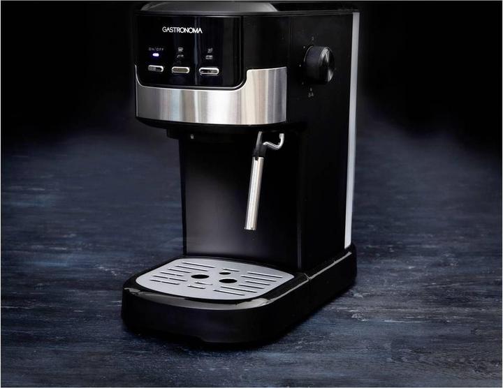 Produktbild Gastronoma -Kolbenmaschine - Espresso -Kaffeemaschine mit gemahlenen Bohnen und Milchfrother - 18110