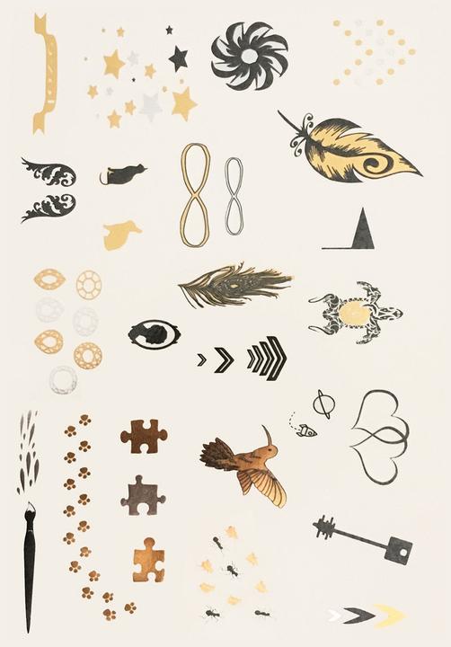 Produktbild PP Metallic Body Tattoos - Tiere