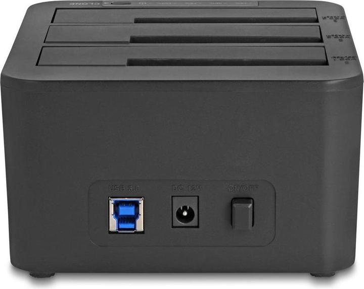 Produktbild Delock USB Dockingstation für 3 x SATA HDD / SSD mit 1:2 Klon Funktion