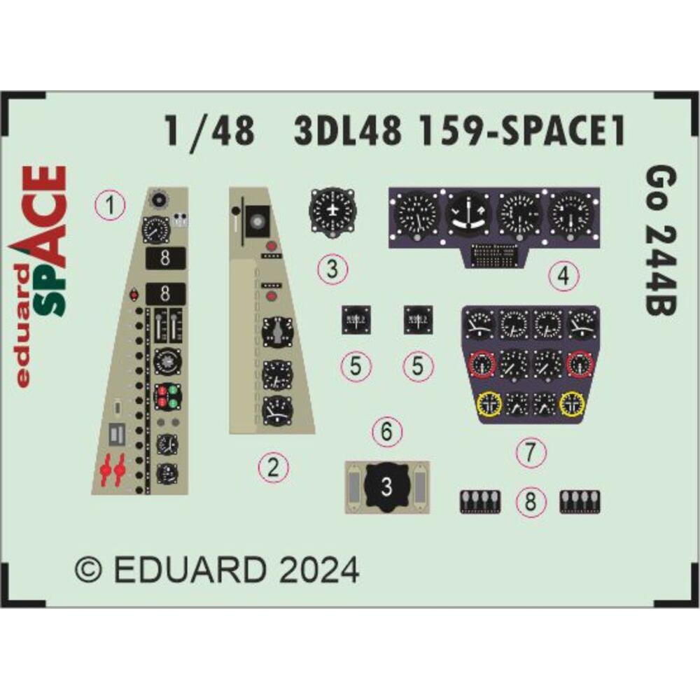 Eduard Go 244B SPACE 1/48 ICM