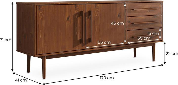 Produktbild IDIMEX Tecca (170 x 41 x 71 cm)