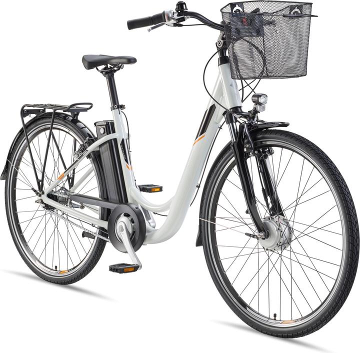 Telefunken Multitalent RC840, City E-Bike, Motor power 250 W, Wheel size 28 ", Warranty 24 month(s), White (48 cm)