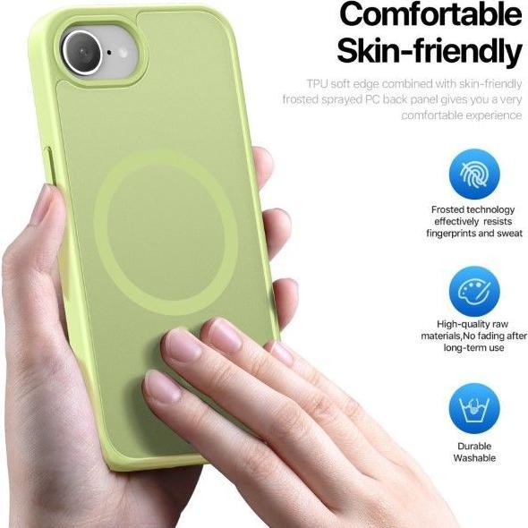 Actual product image Dux Ducis iPhone SE (2025) Compatible with MagSafe Case - Green (Apple iPhone 16e)