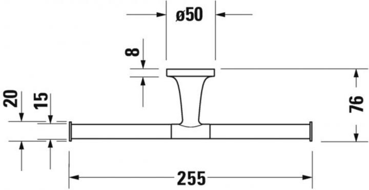 Immagine prodotto Duravit Starck T porta rotolo di carta, doppio, 009938