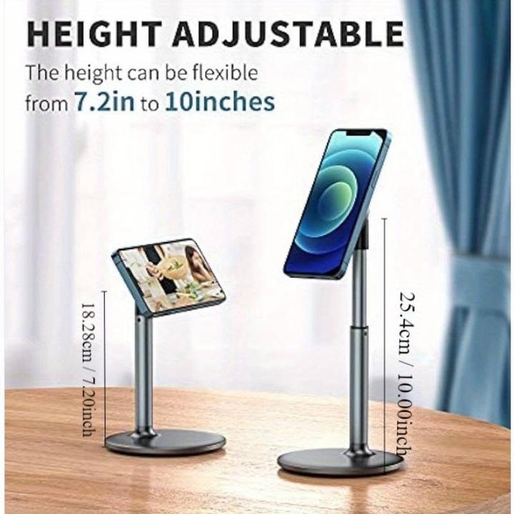 Image du produit PhoneLook Support magnétique rotatif et réglable en hauteur pour iPhone compatible avec MagSafe