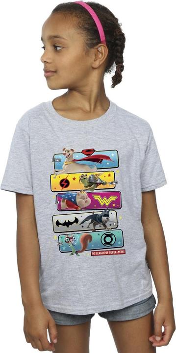 Produktbild DC League Of SuperPets Character Pose TShirt Mädchen (152, 158)