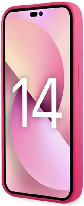 Actual product image Karl Lagerfeld KLHCP14LSRSGRCF iPhone 14 Pro 6.1" hardcase pink / pink Silicone RSG (Apple iPhone 14 Pro)