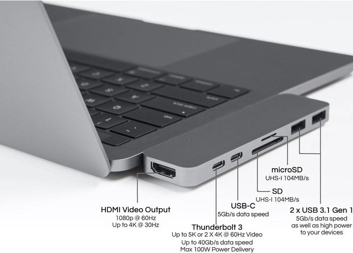 Actual product image Targus Hyper Duo (USB-C, 7 ports)