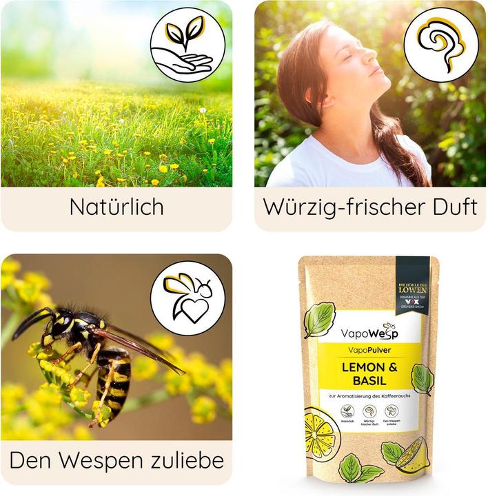Produktbild Vapowesp Ersatzkräuter Zitrone & Basilikum