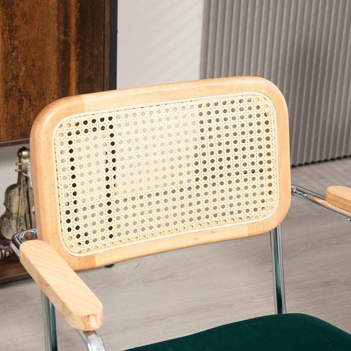 Produktbild Homcom Bürostuhl Polyester, Stahl Grün