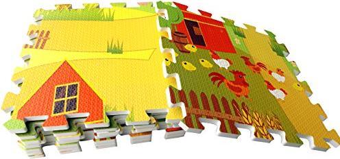 Actual product image Activity Board Premium Farmyard Puzzle Mat, 9 Piece Foam Mat