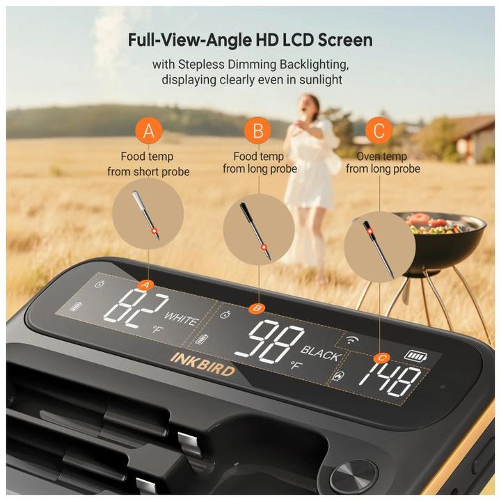 Image du produit Inkbird INT-12-BW Drahtloser Grillthermometer