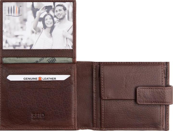 Actual product image Giorgio Carelli Billfold w safety closure, RFID