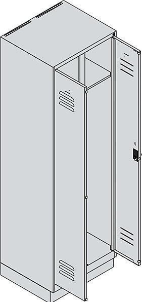 Image du produit C+P Vestiaire noir et blanc Classic PLUS (60 cm, 195 cm)