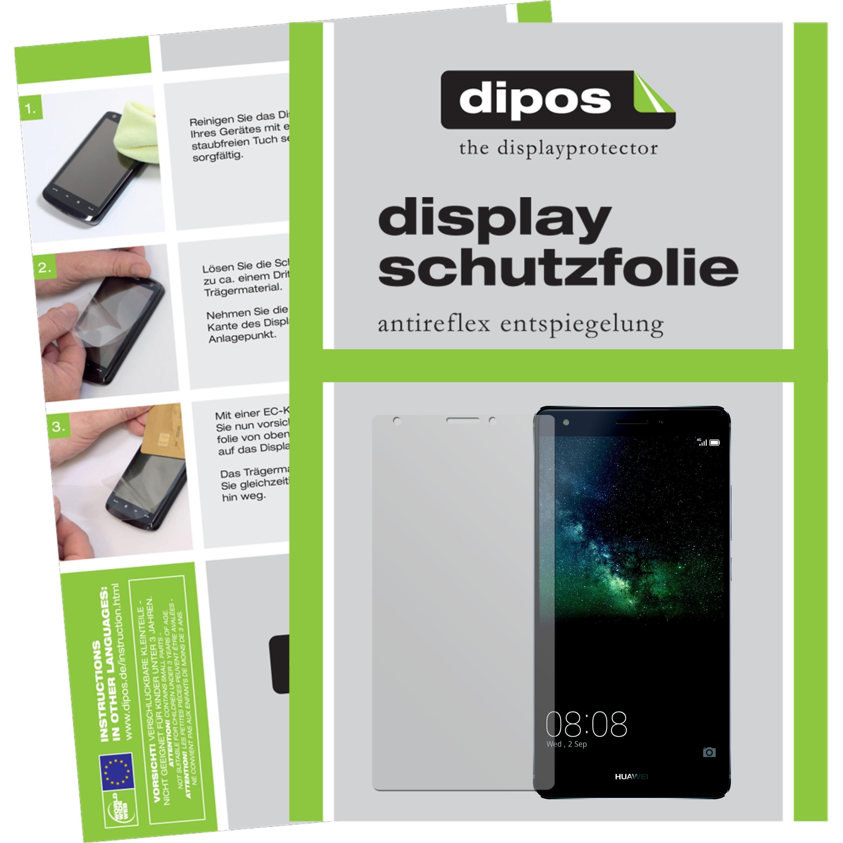 Thumbnail - Dipos Displayschutzfolie Antireflex (2 Stück, Huawei Mate S), Smartphone Schutzfolie, Transparent