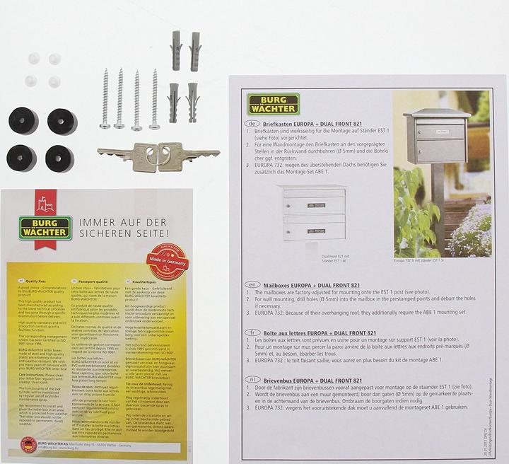 Actual product image Burg Wächter EUROPA 732 E letterbox