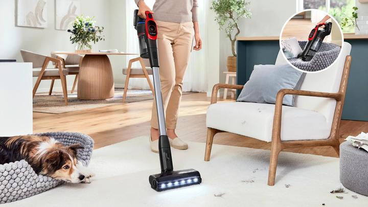 Actual product image Bosch Hausgeräte Akku-Staubsauger, Unlimited 9 ProAnimal, Rot