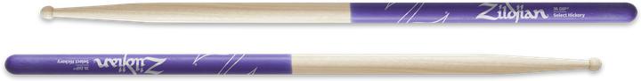 Image du produit Zildjian Drumsticks, Dip series, 7A wood, natural, purple dip (Pilons)