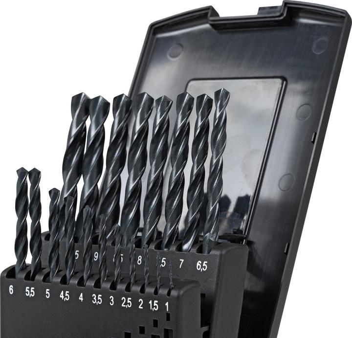 Produktbild Stier Spiralbohrer-Set DIN 338 HSS-R 1-10mm 19-teilig in Kassette (2,5, 9,0, 8,5, 1,5, 3,0, 8,0, 5,5, 1,00 mm, 4,0, 2,0 mm, 5,0, 7,00 mm, 6,5, 3,5, 4,5, 6,0, 7,5, 9,5)