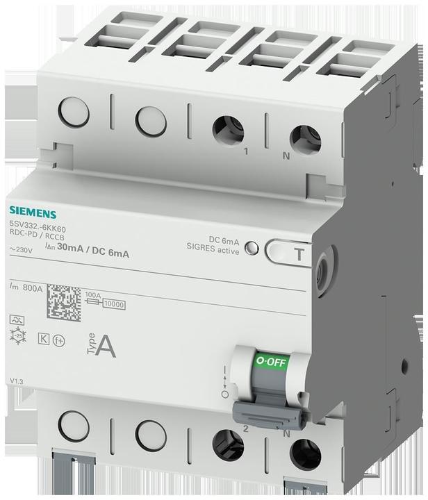 Actual product image Siemens SIEM RCD circuit breaker