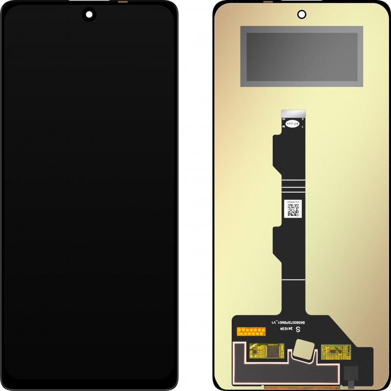 MP Display Unit für Xiaomi Redmi Note 13 Pro+, w/o Frame, Aftermarket, Schwarz (Display, Xiaomi Redmi Note 13 Pro 4G), Pezzi di ricambio per dispositi