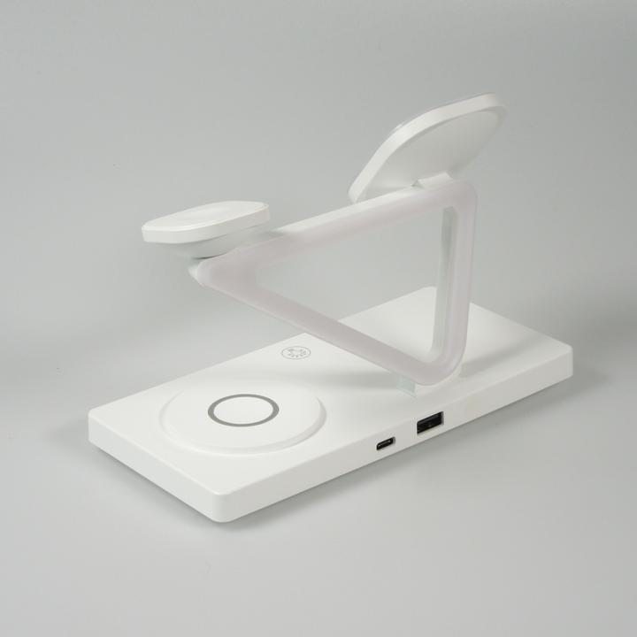 Produktbild PhoneLook 5 in 1 Magnetische Ladestation 15W Wireless Charging mit MagSafe Touch Control LED Nachtlicht (15 W)