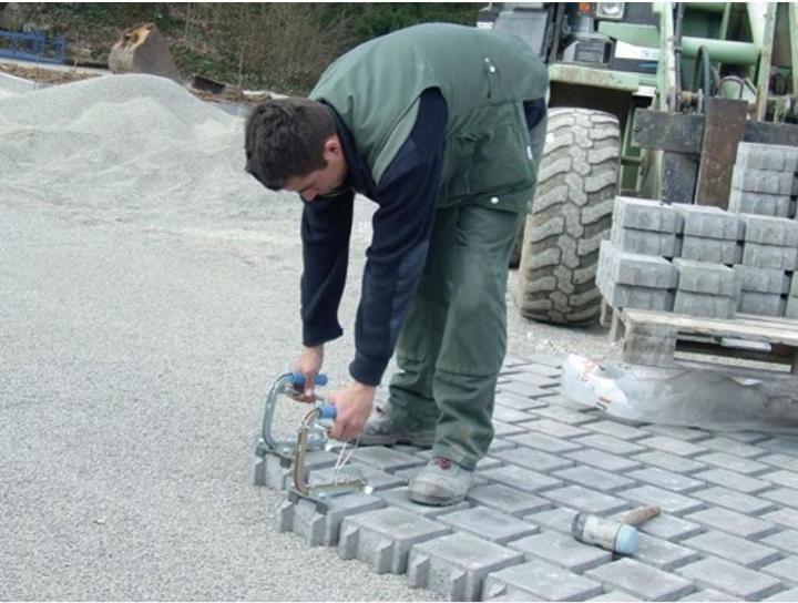 Probst Pflasterboy PB Greifbereich 150-240 mm Tragfähigkeit 10 kg Gewicht 1 kg, galvanisch verzinkt