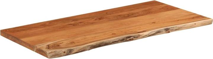 Immagine prodotto vidaXL Piano del tavolo rettangolare con bordo ad albero Piano del mobile in legno massiccio di acacia (80 x 40 x 2,5 cm)
