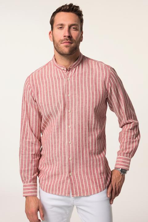 Produktbild JP1880 Hemd, Langarm, Leinenmix, Stehkragen, Modern Fit (8XL)