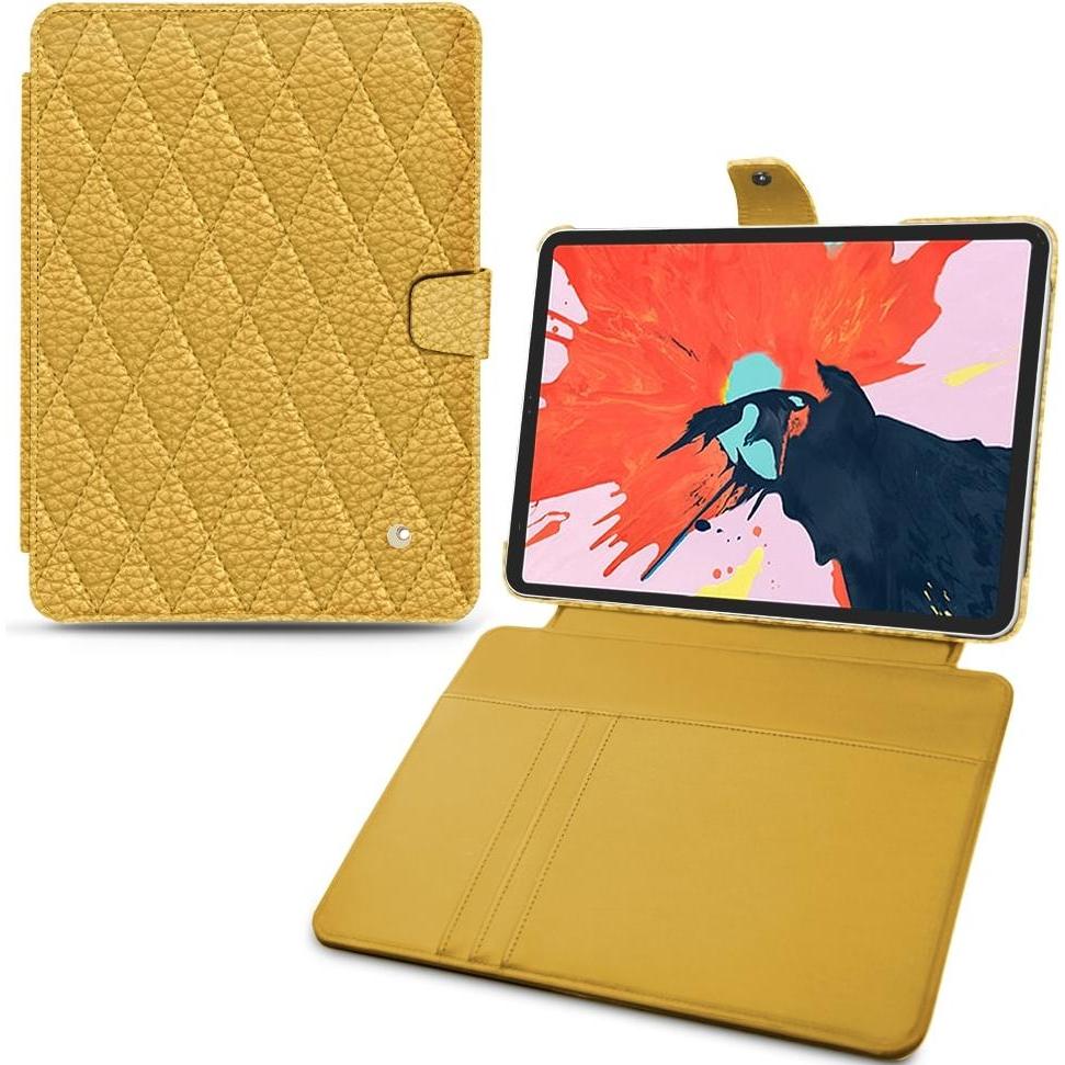 Noreve Lederschutzhülle Wallet (iPad Pro 12.9 2018 (3. Gen)), Tablet Hülle, Orange