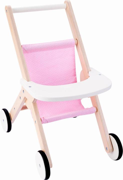 Image du produit Engelhart Poussette de poupée en bois, rose