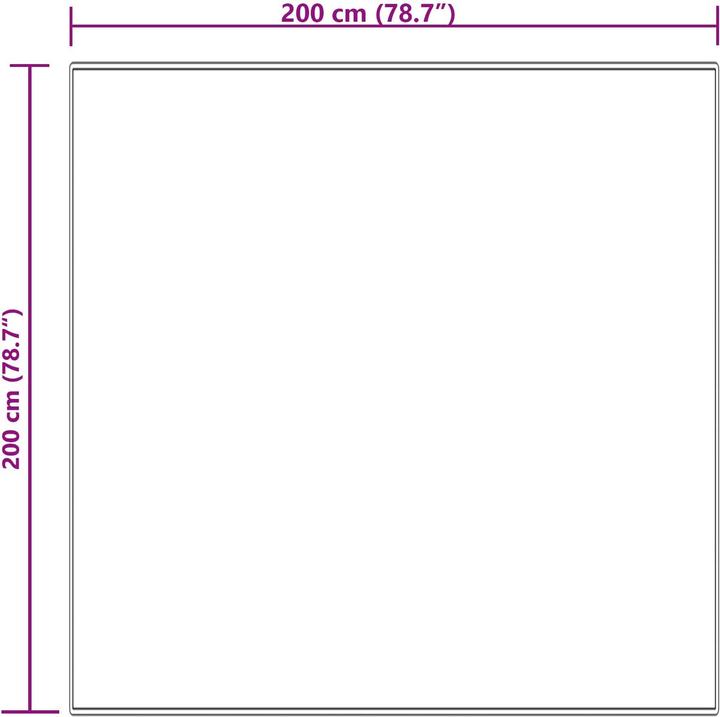 Produktbild vidaXL Kunstschaffell Teppich (200 x 200 cm)