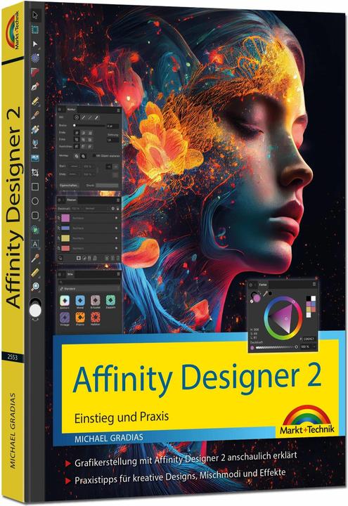 Actual product image Affinity Designer 2 - Einstieg und Praxis für Windows Version - Die Anleitung Schritt für Sc (German, Michael Gradias, 2023)