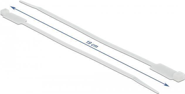 Produktbild Delock Cable Tie with Label Tap (190 mm, 10 Stk.)