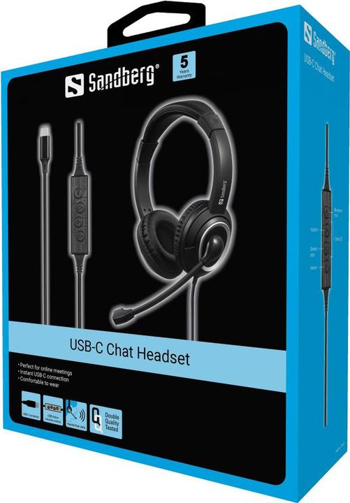 Produktbild Sandberg USB-C Chat Headset (Kabelgebunden, USB-C)