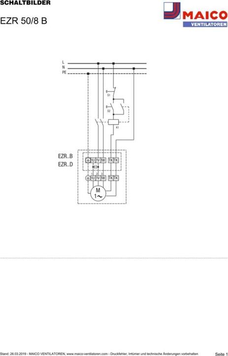 Produktbild Maico MAI EZR 50/8 B Axial-Rohrventilator INenn 0,5A IMax 0,65A