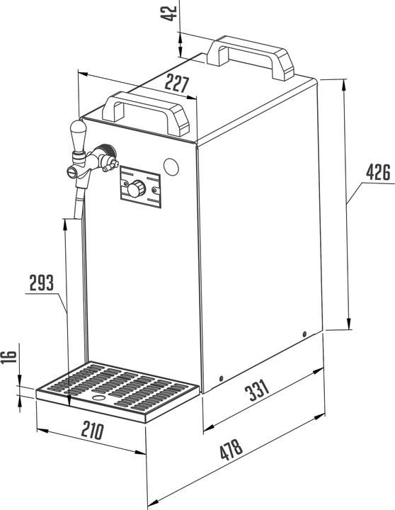 Produktbild Ich-zapfe Bierzapfanlage K 40/K 1-leitig
