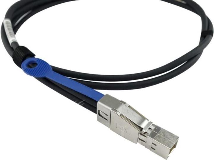 Actual product image CBO Broadcom LSI CBL-SFF8644-8088-10M compatible BlueLAN MiniSAS cable 1 metre BL464801GN1M30
