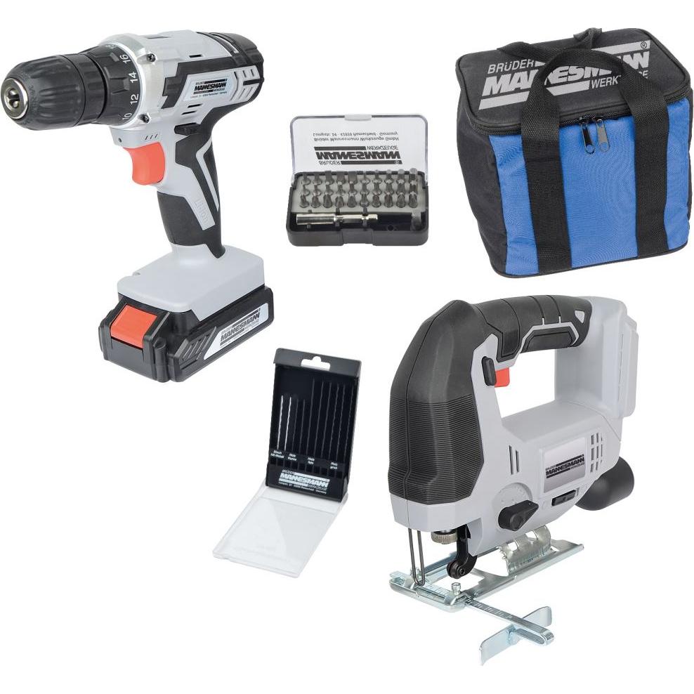 Mannesmann, Elektrowerkzeug Set, Akku-Kombi-Werkzeugsatz
