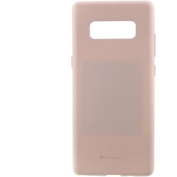 Goospery Soft Feeling Jelly Series (Samsung Galaxy Note 8), Smartphone Hülle, Gold, Rosa