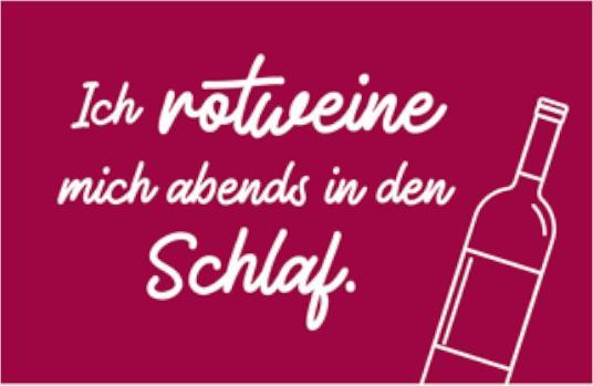 Anderskartig Magnet Modern Times Ich rotweine mich abends in den Schaf 5,5x8,5cm