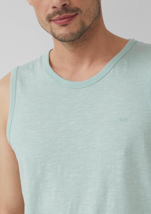 Image du produit S.Oliver T-Shirt Baumwoll-Tanktop mit Flammgarnstruktur (XXL)