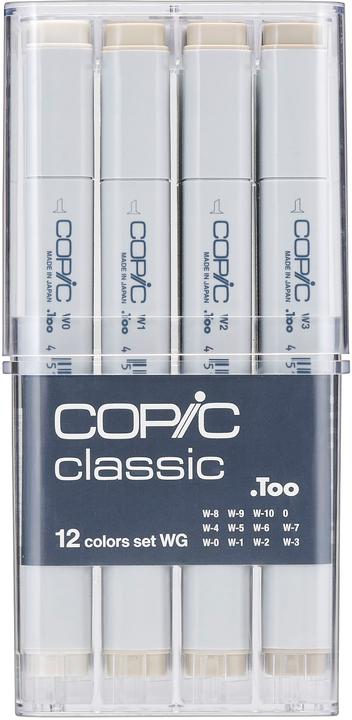 Produktbild Copic Grafikmarker Classic Grau-Set ”WG”, 12 Stück (12x)