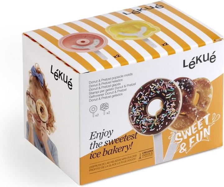 Produktbild Lékué Eisform "Donut & Brezel" 4 St