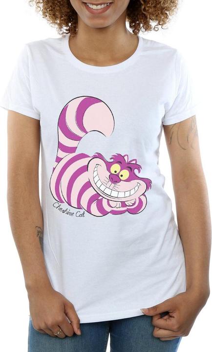 Immagine prodotto Alice In Wonderland Maglietta Aderente Gatto di Cheshire Donna (L)